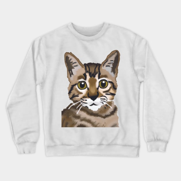 Cute Cat Tshirt Crewneck Sweatshirt by Libertees22